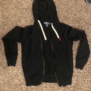 Polo Ralph Lauren Black/Red Zip-Up Size Small